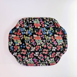 Floral Vintage Metal Tray